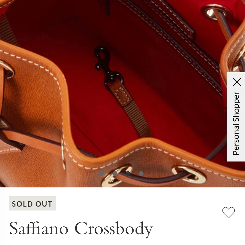 Dooney And Bourke Saffiano Drawstring Crossbody, Nwt - Picture 15 of 16